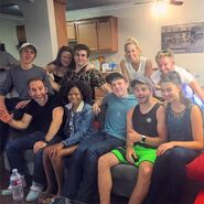 Cast viewing party for the episode