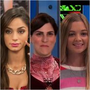 The three women the android transforms into: Tiffany, a seductive high schooler, Gerta, a bold, German woman, and Delilah, a teen girl Henry's age.