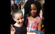 Riele Downs and Ella Anderson at the 2015 Kids' Choice Awards.