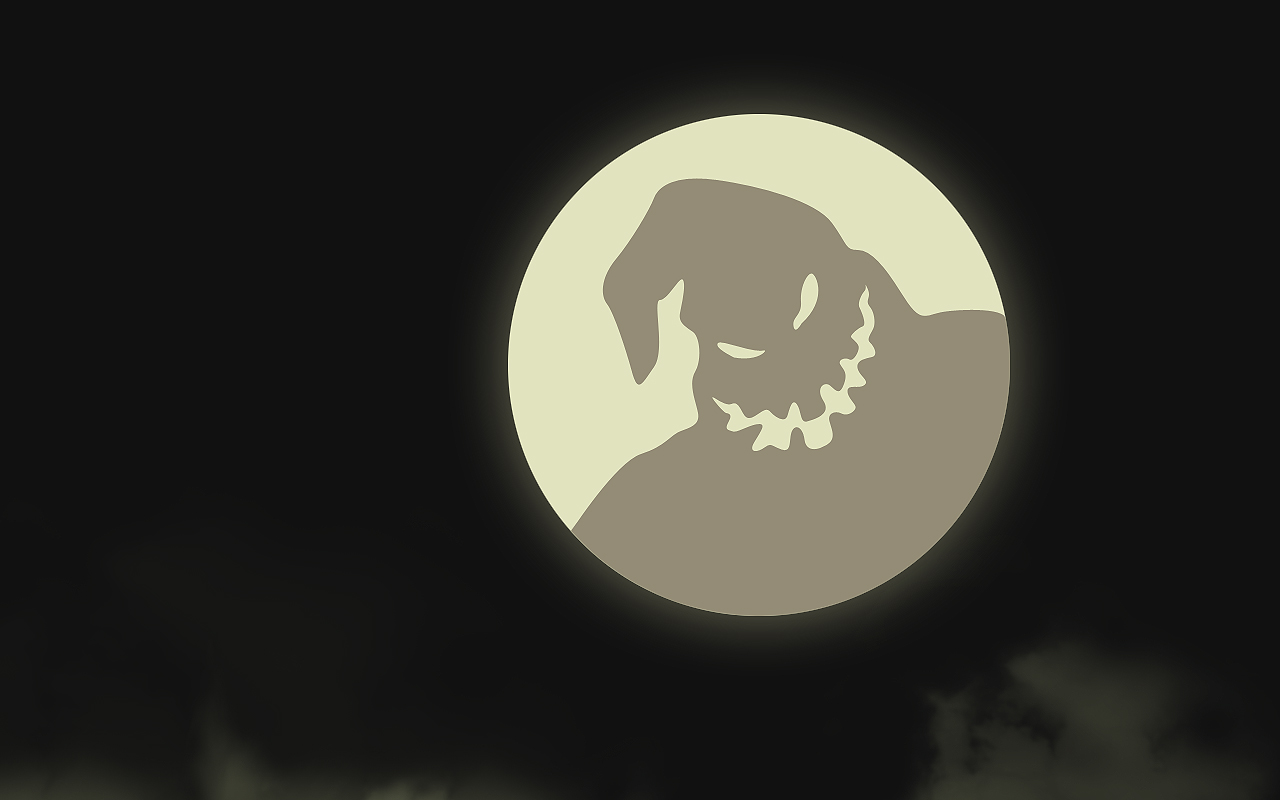 nightmare before christmas oogie boogie moon