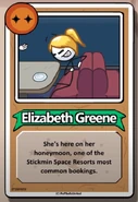 Elizabeth Greene Bio.png (250 KB) Elizabeth Greene She's here on her honeymoon, one of the Stickmin Space Resorts most common bookings.