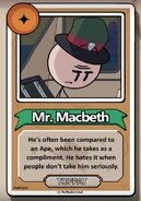 Mr. Macbeth's Bio in CtM