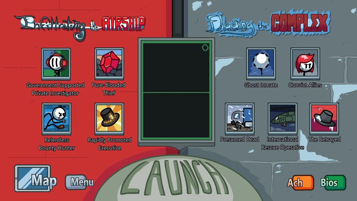 Stickman completing the mission