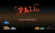 Fail Screen.