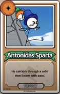 Antonidas Sparta He can kick through a solid steel beam with ease. ------------TOPPAT------------