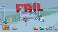 The fail screen.