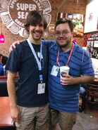 PuffballsUnited (left) and videogamedunkey (right) in 2015.
