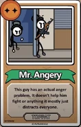 Mr. Angery's bio. (Notice Weaksauce doesn't have an arm).