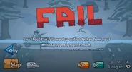 Fail Screen.