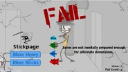 The fail screen (Legacy)