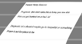 Doctor's Analysis Flash Text
