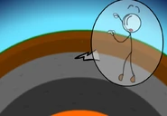 Henry realizing that he will burn in Earth's core (original).