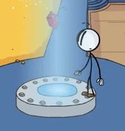 Remastered depiction of the Ruby being shrunken by Henry