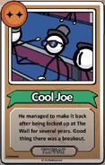 Glitch in Cool Joe's bio where Red Crimson's hat is teal.