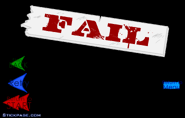 Blank Fail screen of Stealing the Diamond (legacy).