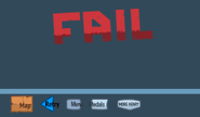 Blank Fail screen of Fleeing the Complex (legacy).