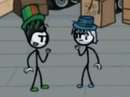 Gone-and-Ken.gif (9.22 MB) Ken continuously winning "rock, paper, scissors" against Gone Hunter