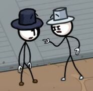 "Look, you're not allowed to change hats. Alright? Now drop it."