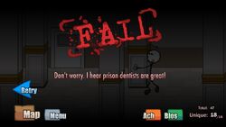 Escaping the Prison (Flash) - All Fails and Endings 