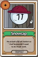 Snowcap He picked a far off station so that he wouldn't need to do much work. ------------TOPPAT------------