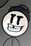 Ahnoldt in the ending screen in Toppat 4 Life