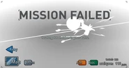 The Fail screen.