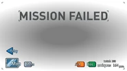 Blank Fail screen of Completing the Mission.