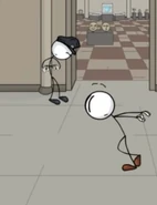 Henry quickly sneaking by Todd