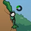 Henry climbing close-up