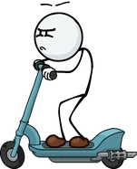 Henry Riding The Scooter in StD