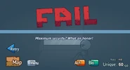 Fail screen.