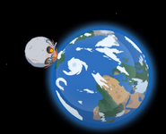 The Moon moments before impact
