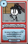Matthew's Bio Card.