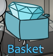 Basket when highlighted.