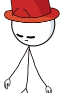 Orange Hat Kid with a transparent background