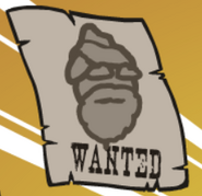 A closer looks of his Wanted Poster.
