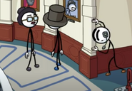 Henry eavesdropping on Hannibal and Smokestack's conversation