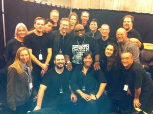 Cast backstage at Grammys 2010