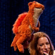 SquirrelA recycled puppet previously used as Gabe on Telling Stories with Tomie dePaola.