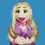 "Pretty Girl" An original puppet designed and built by Julianne Buescher for Puppet Up!