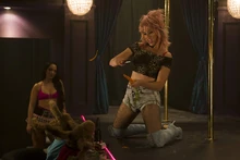 Jenny as a stripper