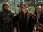 Dagnine, Xena and Borias at the Battle of Corinth (XWP: "Past Imperfect")