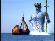 Xena refuses Poseidon's offer of freedom from the ship