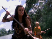 Xena and Gabrielle are attacked by demons.