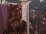 Xena and Gabrielle shopping.