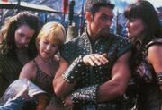 Xena, Gabrielle, Ares and Eve
