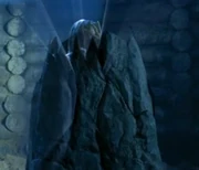 Hercules being encased in stone