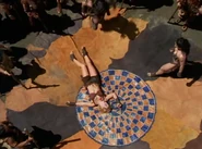 Gabrielle being defeated by Varia