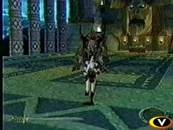 Xena fights Kalabrax in her monster form