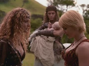 Ephiny uses Gabrielle to speak to her son briefly